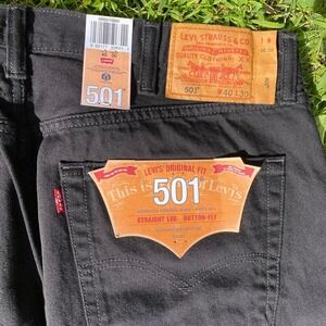 Levi's 501 black denim jeans  NWT